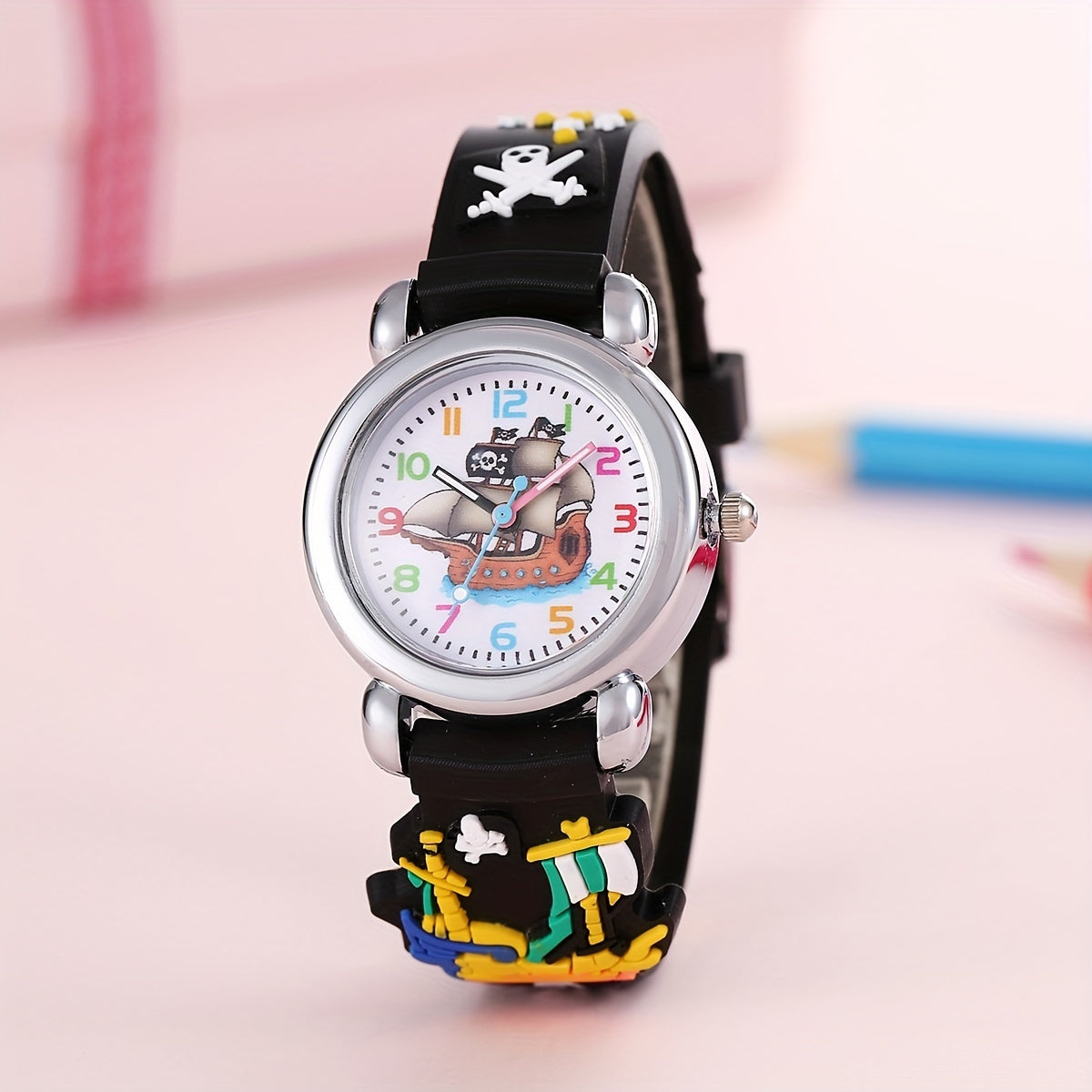 Colorful Cartoon Student Pirate Children's Watch Quartz Watch