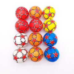 12pcs 6 PU Sponge Squeeze Balls Mini Pentagram Football Creative Toys