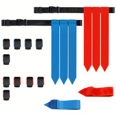 MEKNIC Flag Football Belts 10 Player Set with 30 Flags