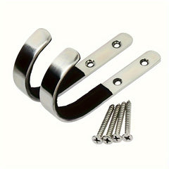 2pcs Wall Mounted Rack Storage J hook Hanging Equipment