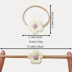 Cute Flower Hair Tie for Kids, Ideal for Babies & Toddlers