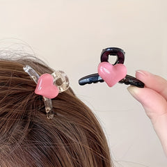 10pcs Heart Princess Claw Clip for Girls