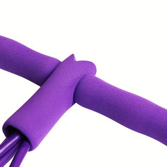 Yoga Pedal Puller Fitness Stretching Tensioner 4 Tubes Resistance Band