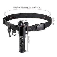 Adjustable Fishing Waist Belt With Rod Holder for Fishmen Outdoors