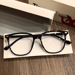 Square Anti Light Glasses For Women Men Students Anti Fatigue Nearsighted