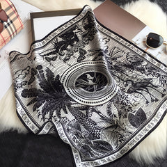 Square Tissue Women's Shirt Decoration Tissue Thin Scarf