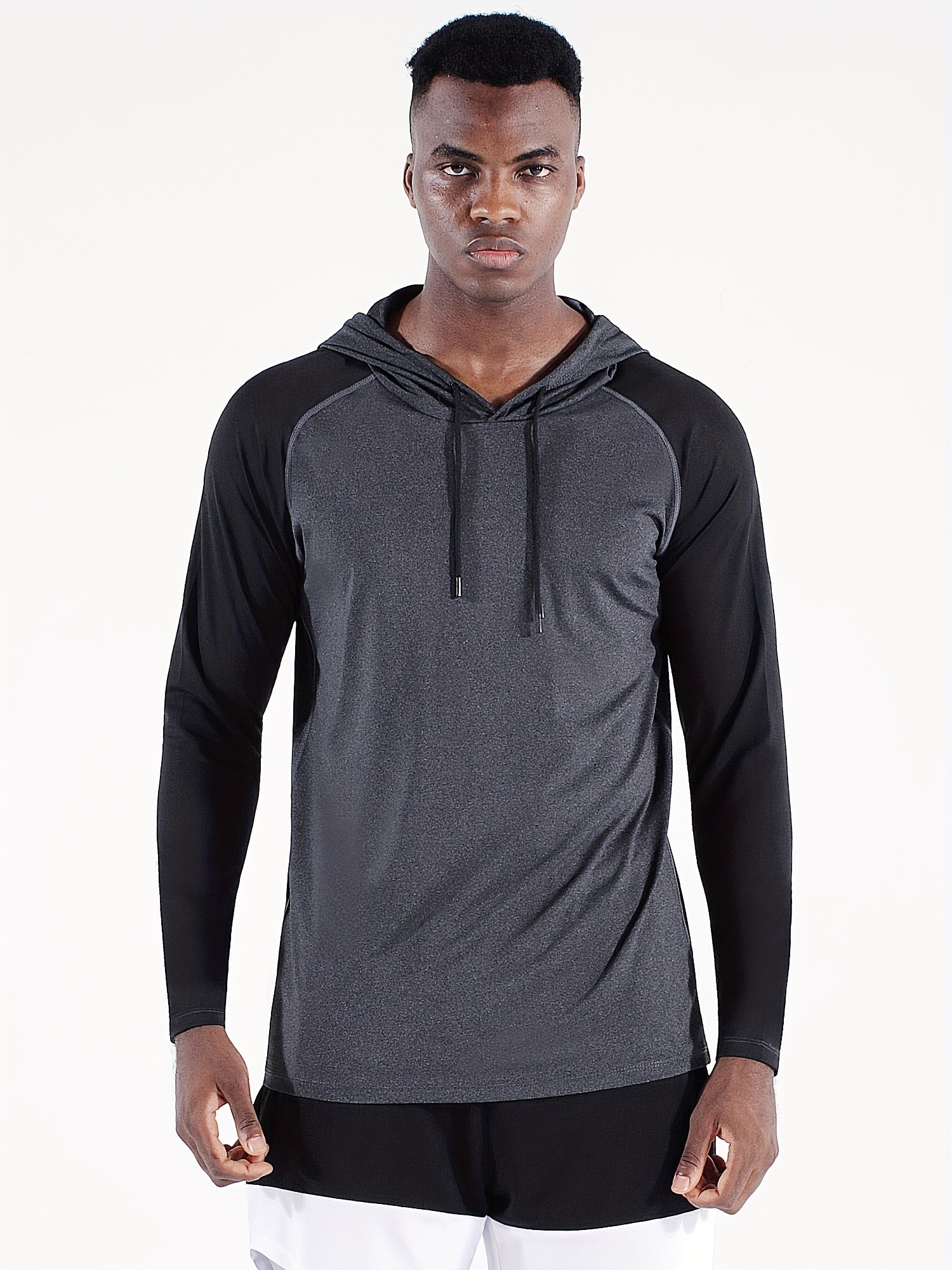 Men's Fast Drying Long Sleeve Hoodie for Sports