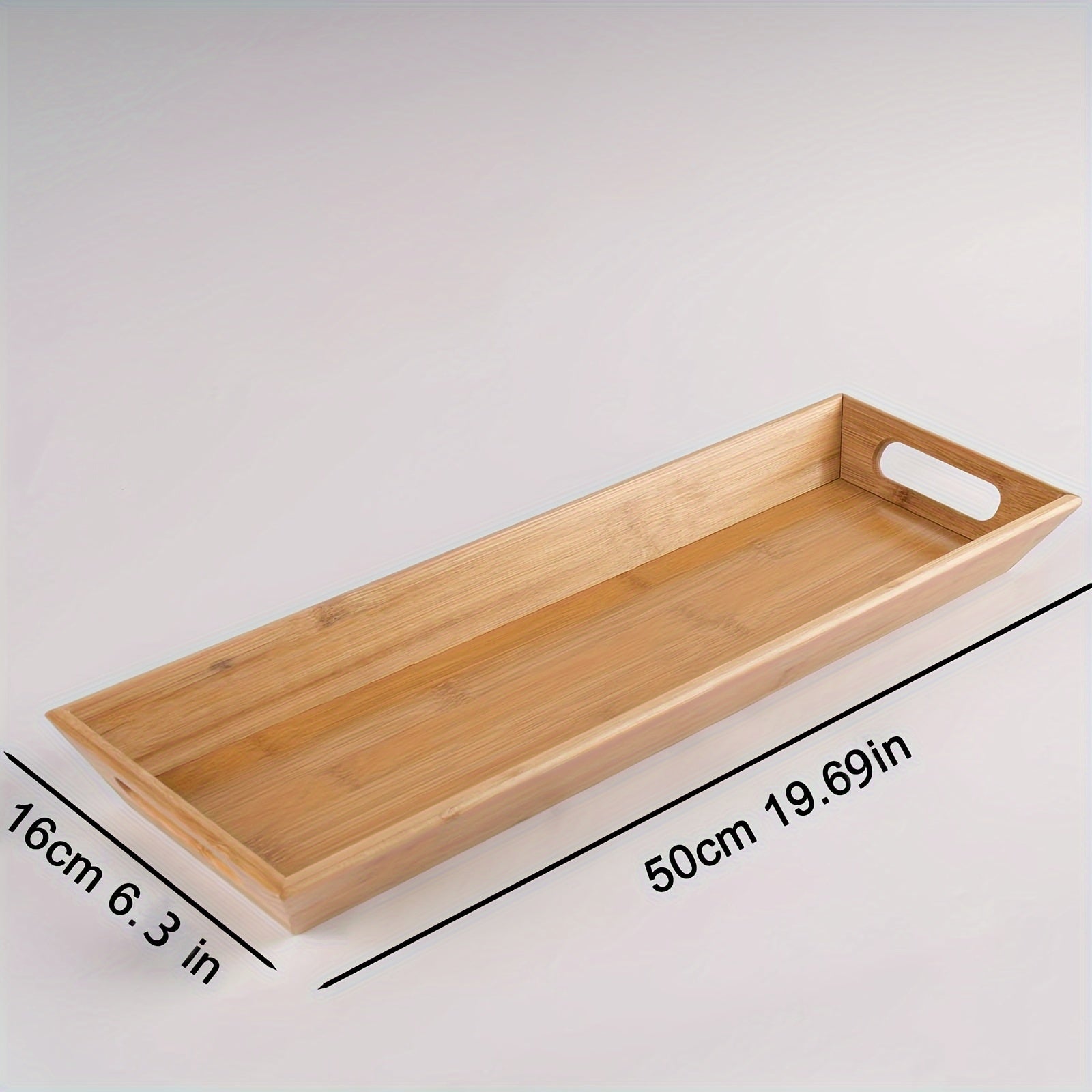 Bamboo Serving Tray Decorative Storage Tray