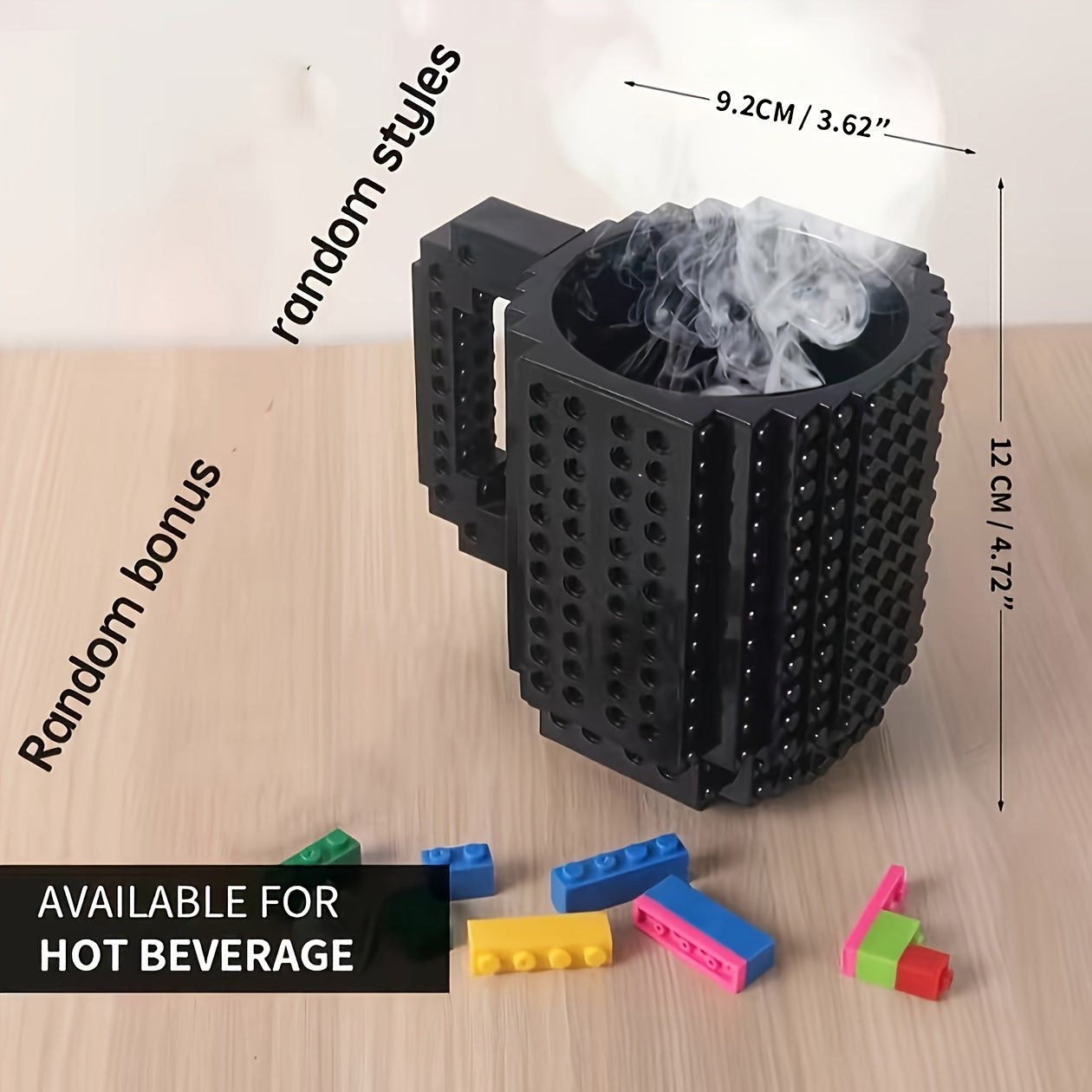 350ml Building Block Coffee Cup Solid Creative Water Cup