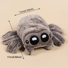 Fluffy Spider Plush Toy Interactive & Playful Halloween Decor