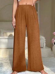Solid Wide Leg Stretch Lounge Pants
