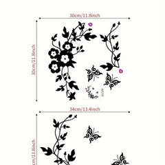 Vinyl Flower Wall Sticker DIY Art Decoration for Room Bedroom Home Wall