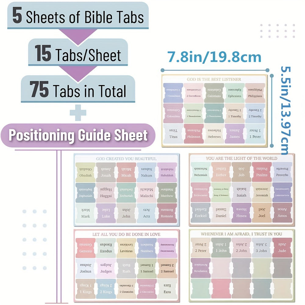 Bible Tabs 75 Tabs Minimal Morandi Laminated Tabs For Women And Men