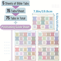 Bible Tabs 75 Tabs Minimal Morandi Laminated Tabs For Women And Men