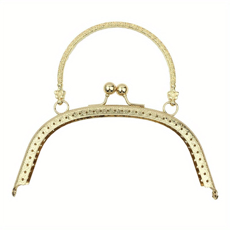 Metal Handheld Frame Coin Bag Kiss Clasp Purse Frame 16 6 5 Inch