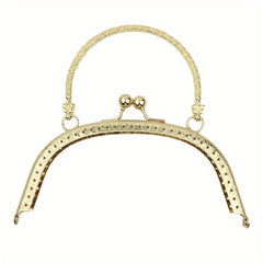 Metal Handheld Frame Coin Bag Kiss Clasp Purse Frame 16 6 5 Inch