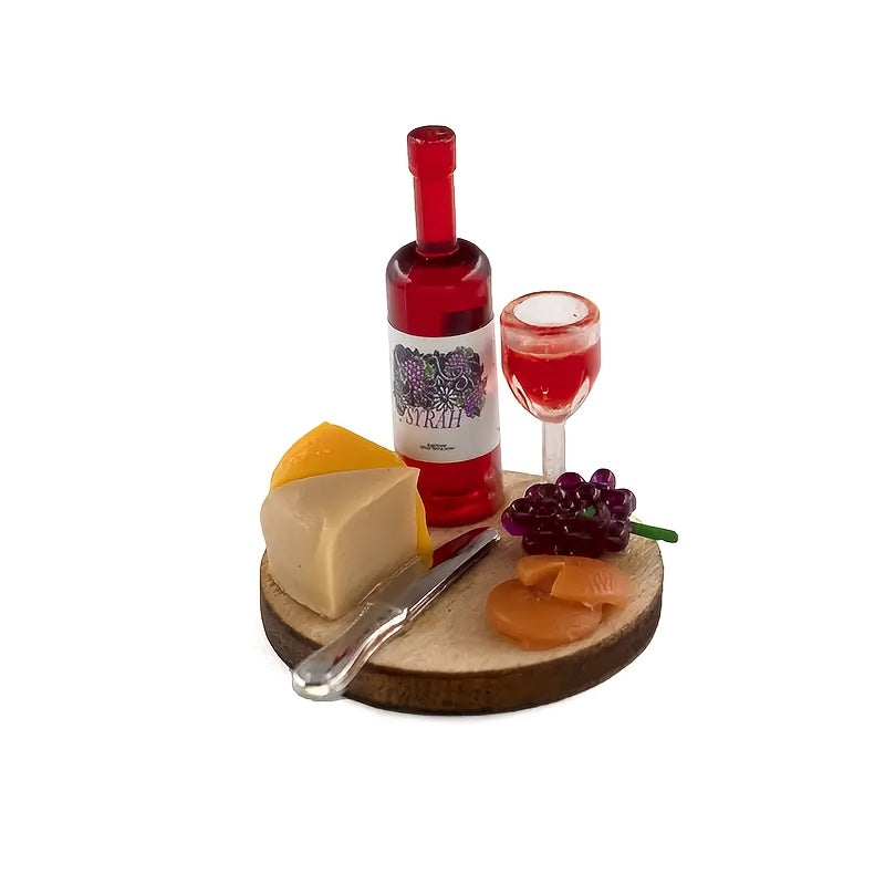 Dollhouse Accessories Mini Cakes Wine Glasses & More - Perfect for Decor