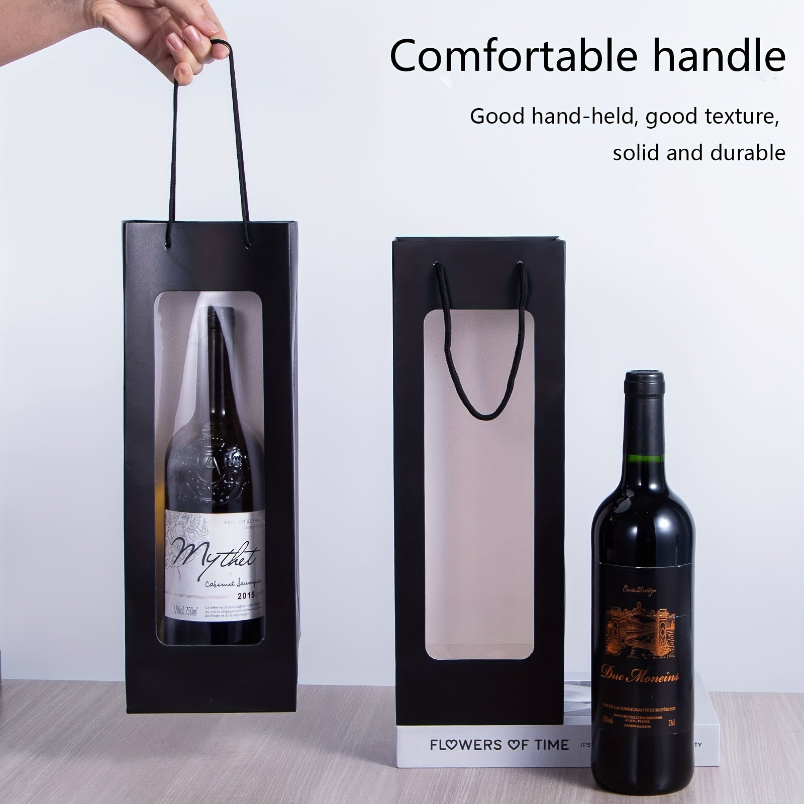 Wine Gift Bags With Window Halloween Birthday Housewarming Supplies
