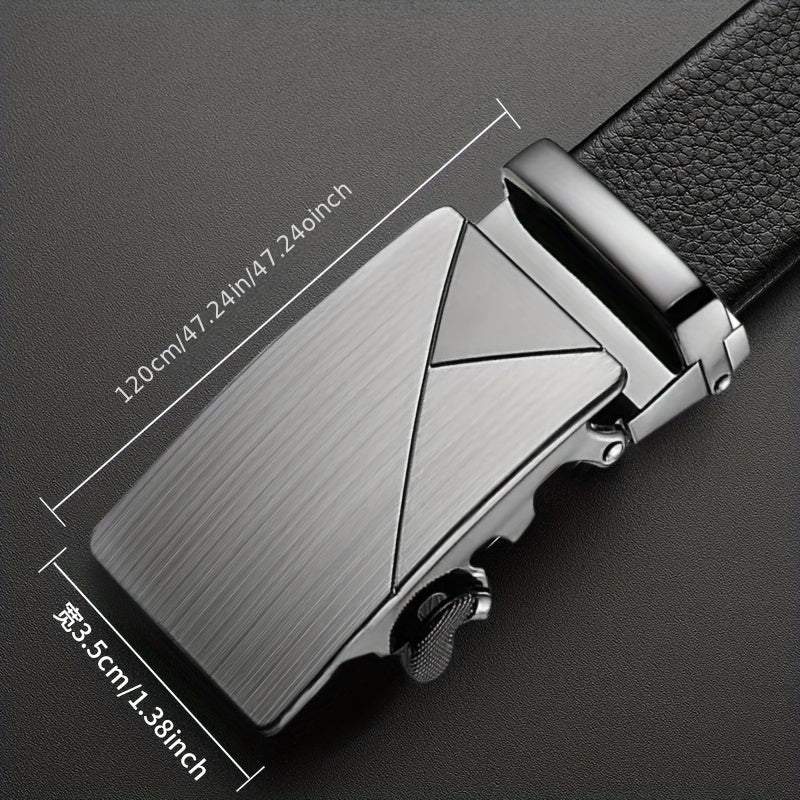 Men's Leather Belt Auto Buckle Business Casual Pants Belt