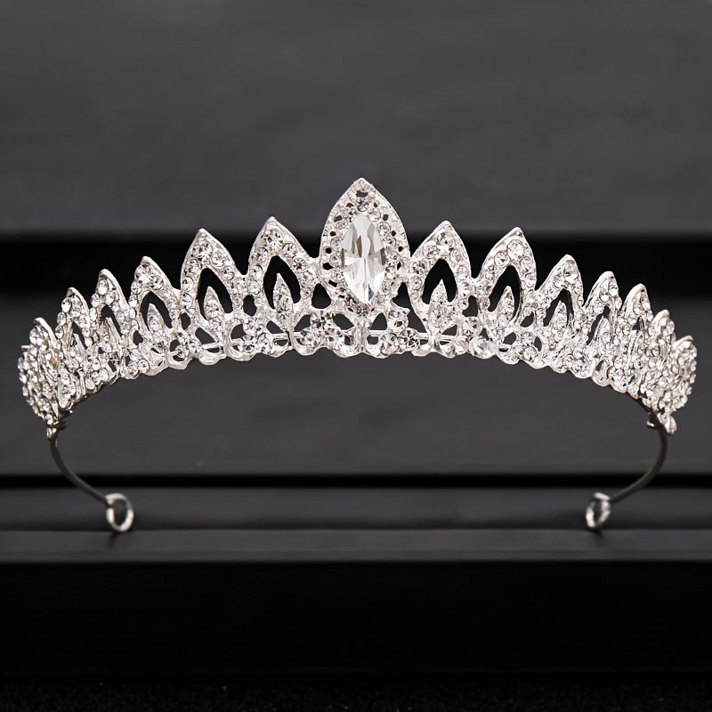 Bridal Tiara Rhinestone Crown Hair Jewelry for Wedding