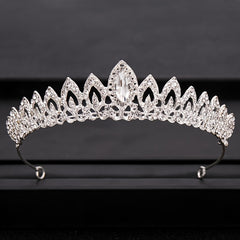 Bridal Tiara Rhinestone Crown Hair Jewelry for Wedding