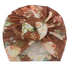 Printed Bun Head Baby Headscarf And Hat 0-3 Years Old Baby Supplies
