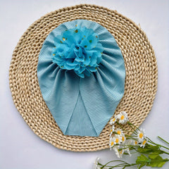 Soft Elastic Strip Flower Baby Hat For Girl