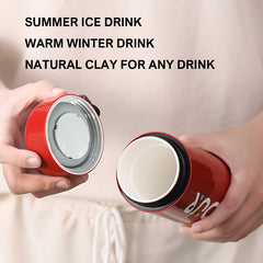 400ml Ceramic Insulated Water Bottle for Cycling