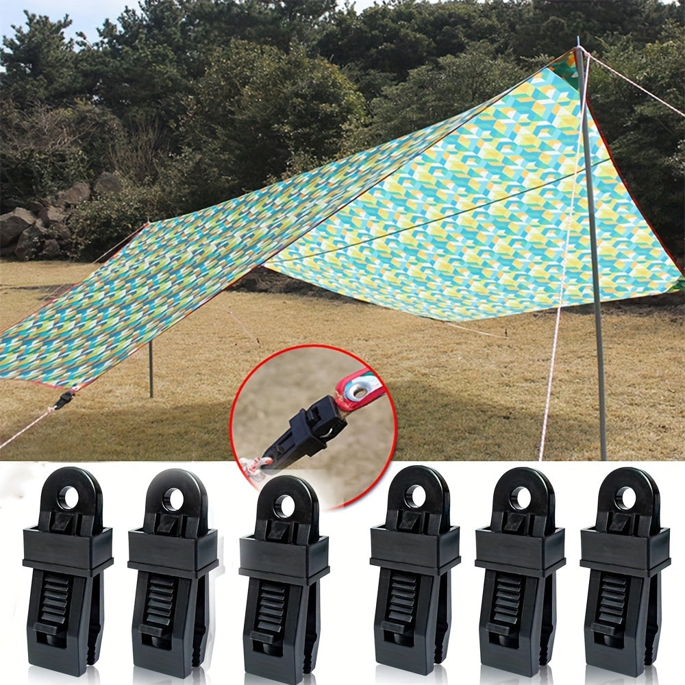 6pcs Tent Canopy Clips Heavy Duty Tarp Clamps
