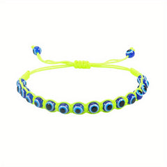Outdoor Devil's Eye Braided Bracelet Adjustable Eye Amulet Hand Jewelry