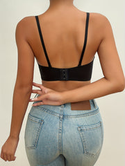 Solid T Shirt Bra Comfy & Breathable Push Up Bra Women's Lingerie
