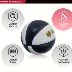 DunRun Size 7 Basketball Indoor Outdoor Competition Microfiber Leather Ball