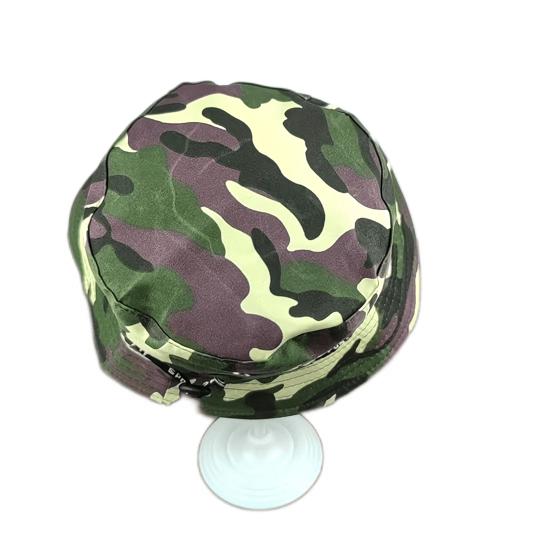 Camouflage Print Bucket Hat Reversible Lightweight Sun Hat
