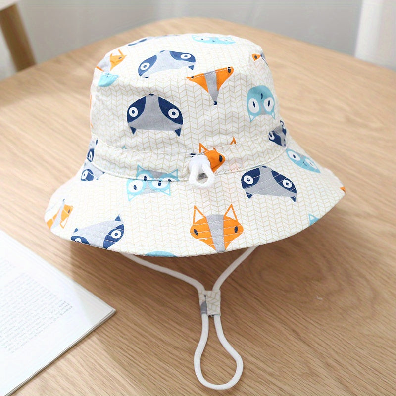 Kids Cartoon Fisherman Hat Breathable Outdoor Hats Boys Girls