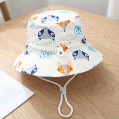 Kids Cartoon Fisherman Hat Breathable Outdoor Hats Boys Girls
