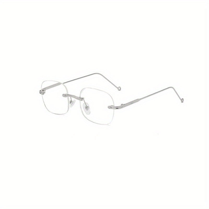 Ant Light Rimless Glasses Men's Decorative Glasses With Case
