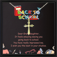 Lucky God Blessing Friendship Cross Pendant Necklace Box