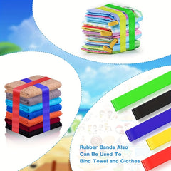 3pcs Colorful Beach Chair Strap Towel Holder