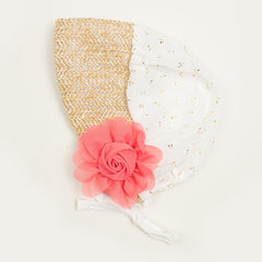 Chiffon Rose Baby Gauze Court Headscarf Hat