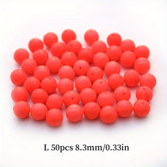 50pcs Fishing Floats Fluorescent Bobbers Foam Balls - Fishing Tackle