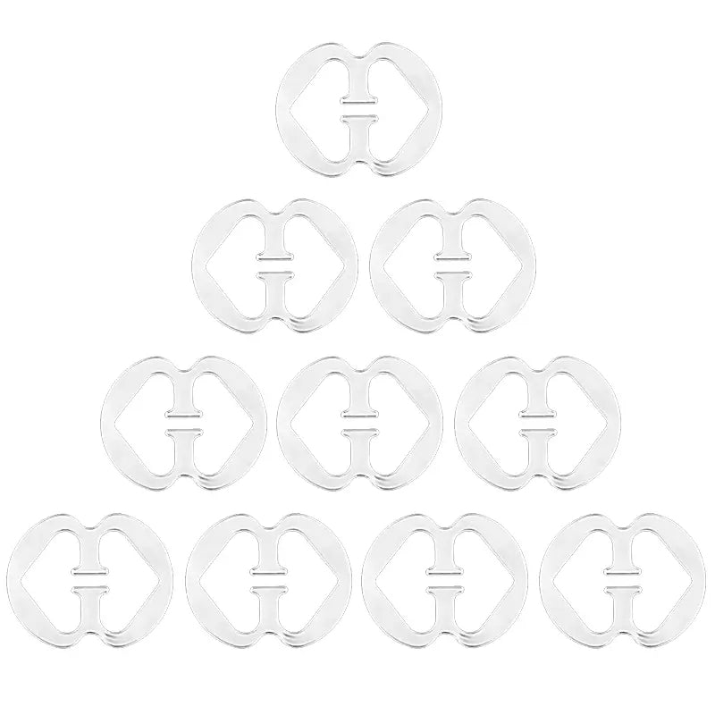 10 Pcs Invisible Bra Strap Clips Non slip Buckles Conceal Bra Straps