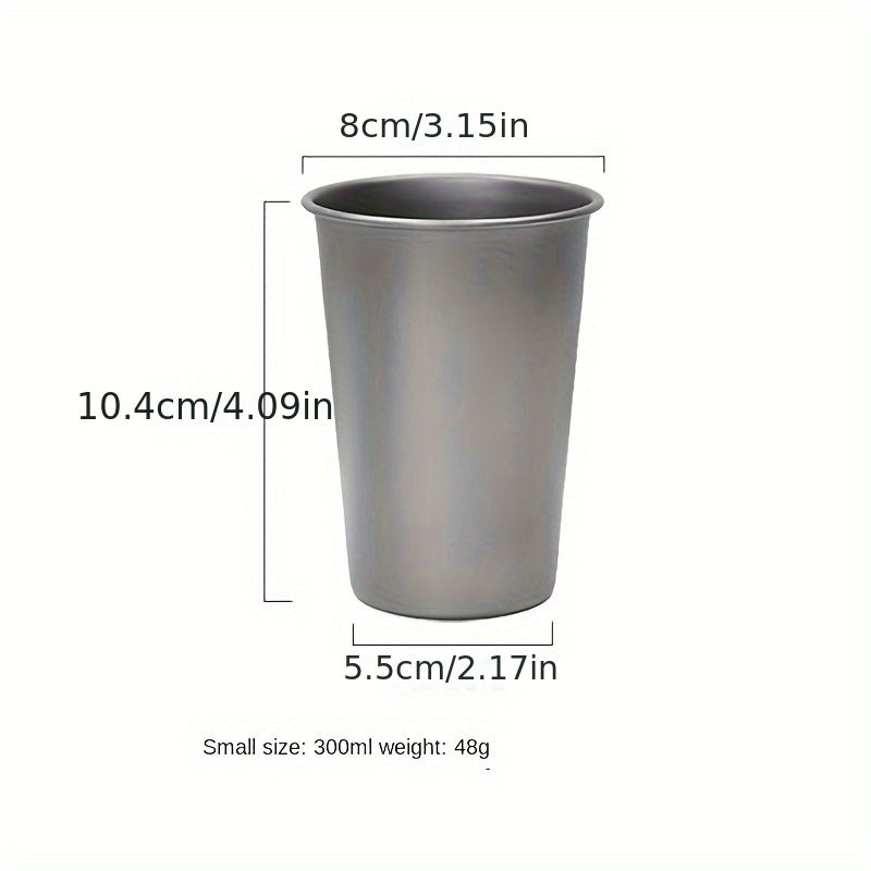 Outdoor Titanium Water Cup 300/500ml Portable Camping Drinkware