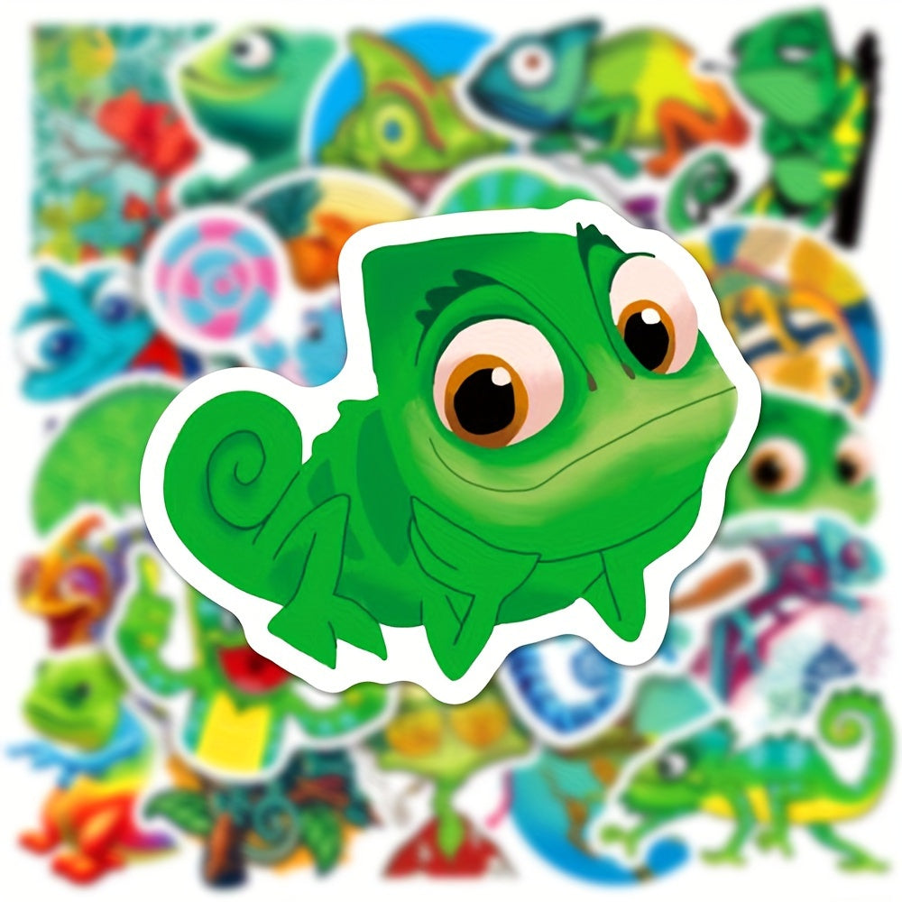 50pcs Chameleon Reptile Stickers DIY Creative Toys