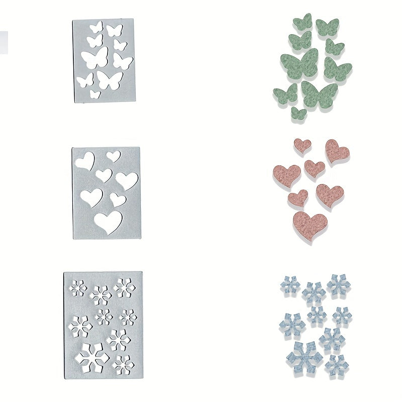 1pc Butterfly Love Snowflake Metal Cutting Dies Stencils Scrapbooking Die cuts