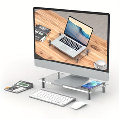 Acrylic Transparent Monitor Bracket for Home and Office Use