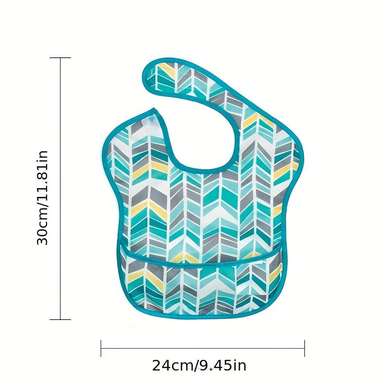 Baby Soft Bib Cartoon Printing Washable Bib Boys Girls Feeding Bib