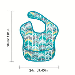 Baby Soft Bib Cartoon Printing Washable Bib Boys Girls Feeding Bib