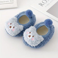 Christmas Animal Slippers 1pair Non slip Baby Toddler Shoes Socks