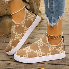 Dance Lion Pattern Slip on Running Shoes for Women Chinese Year Casual Sneakers