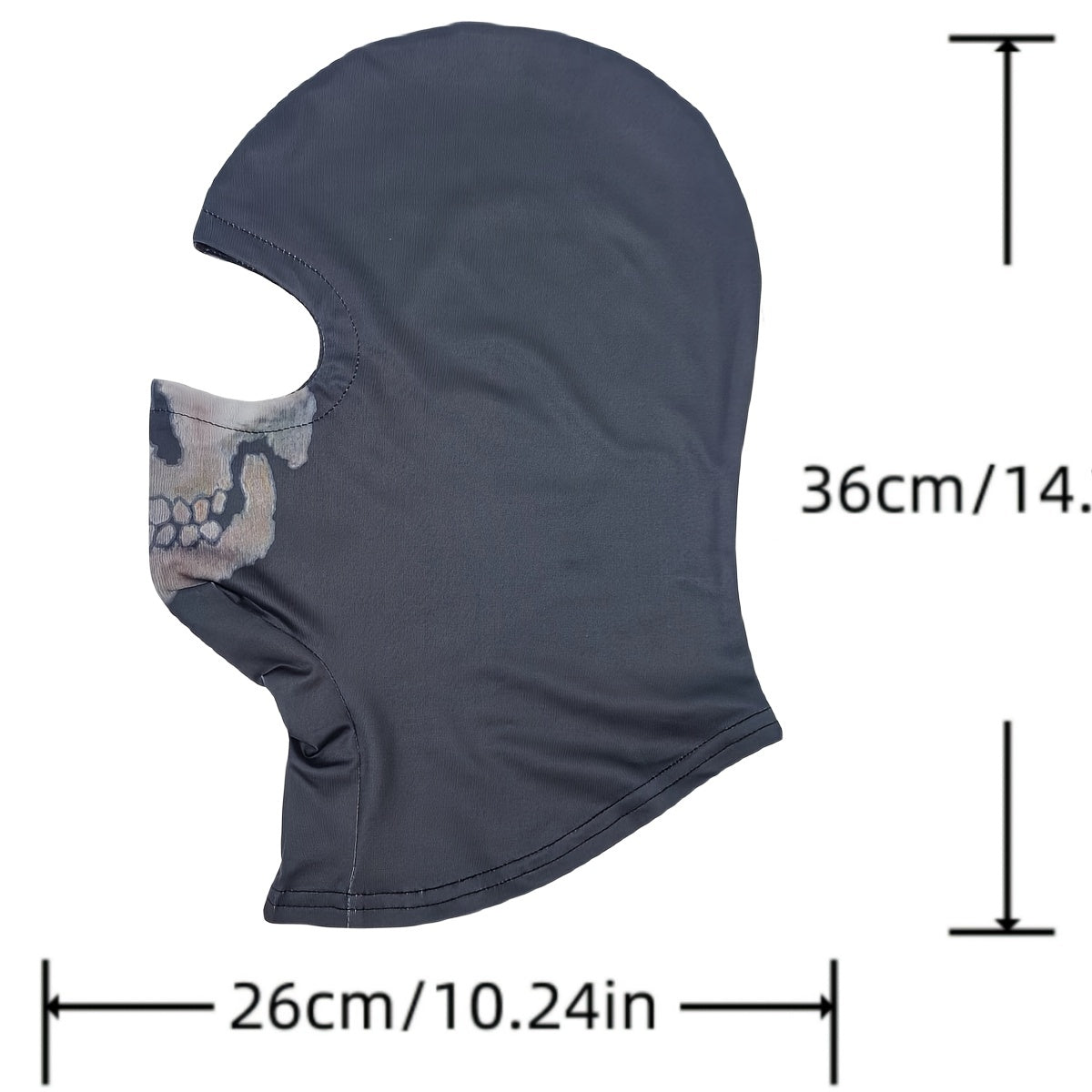 Ghost Skull Mask Balaclava Halloween Costume Face Cover Neck Gaiter